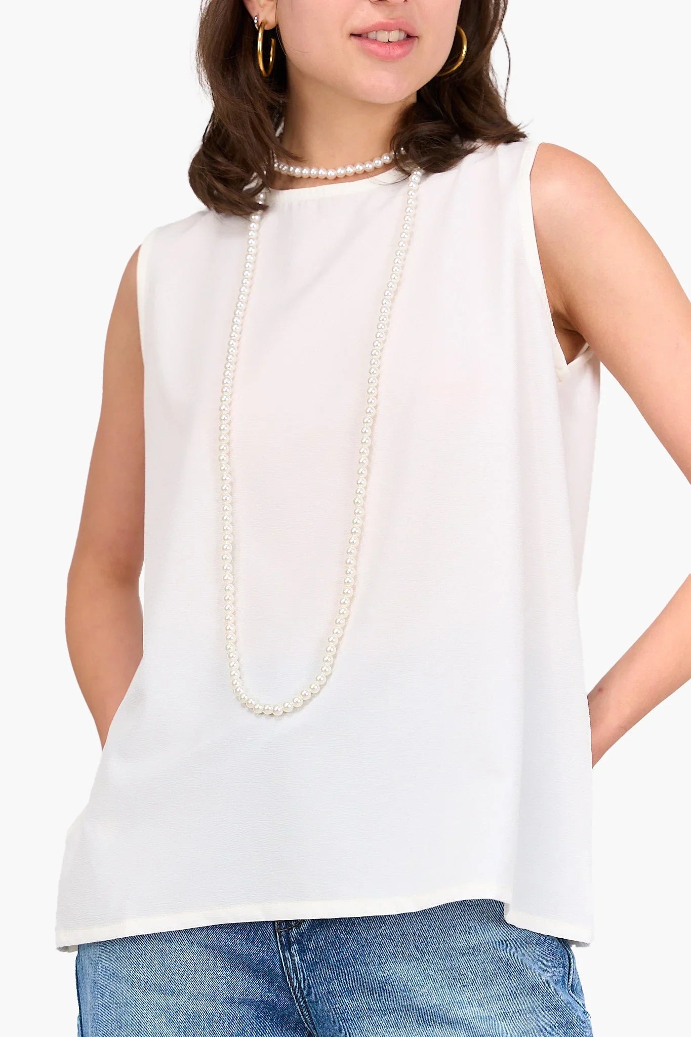Clue - Tencel Sleeveless Blouse 12