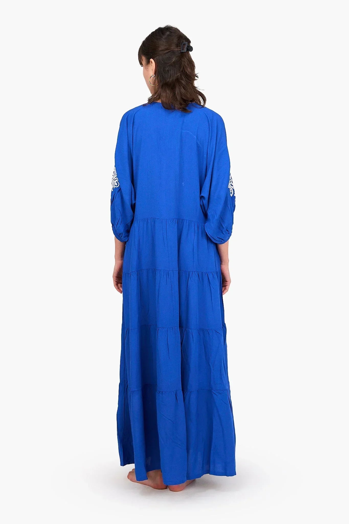 Clue - Embroidered Tencel Maxi Dress 3