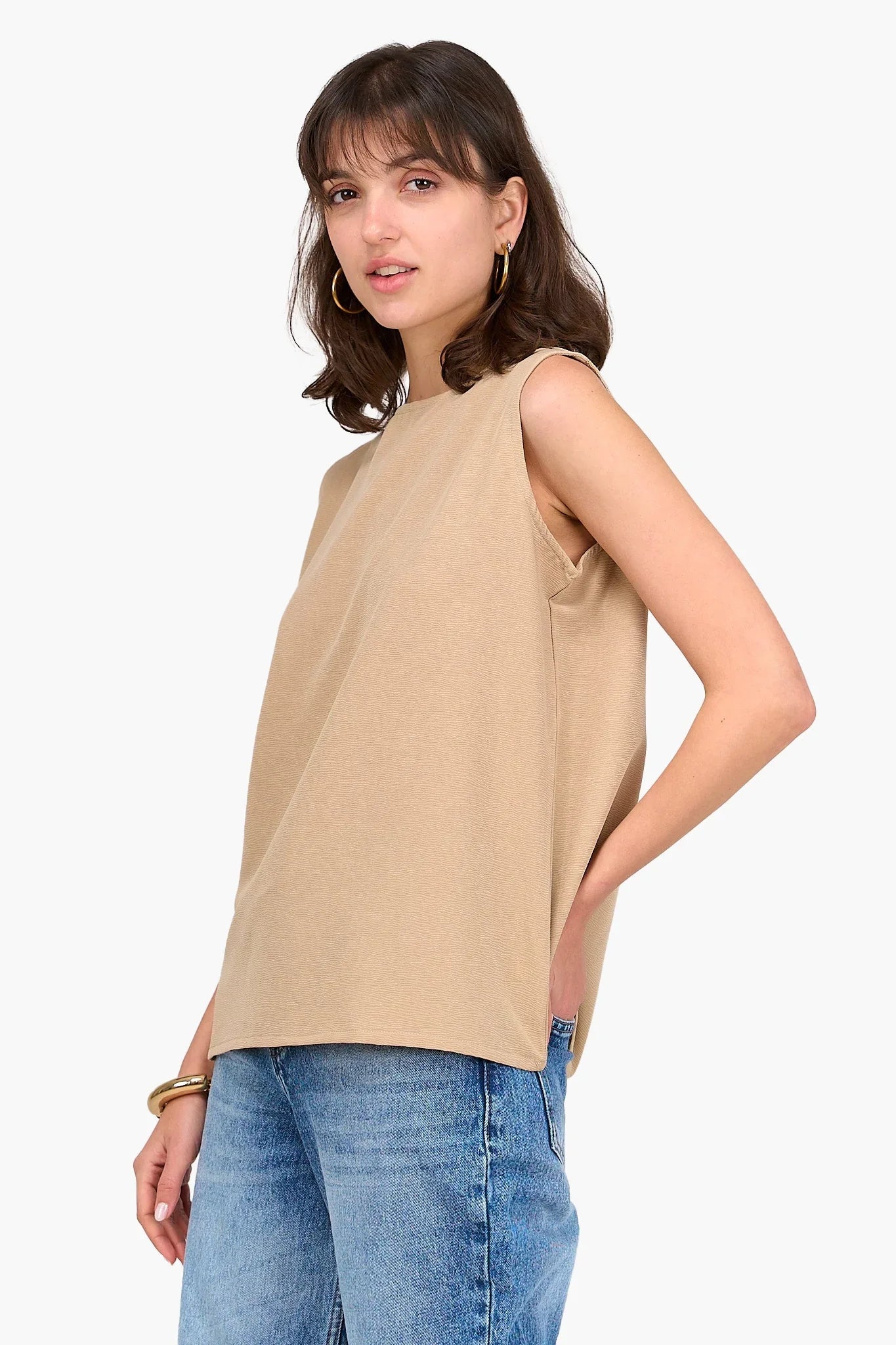 Clue - Tencel Sleeveless Blouse 6