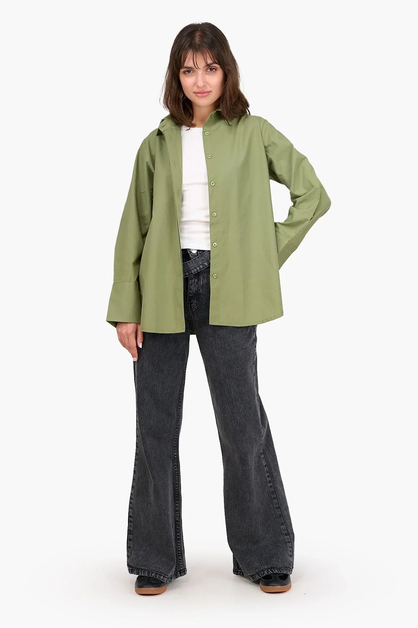 Clue - Poplin Hidden Placket Shirt 12