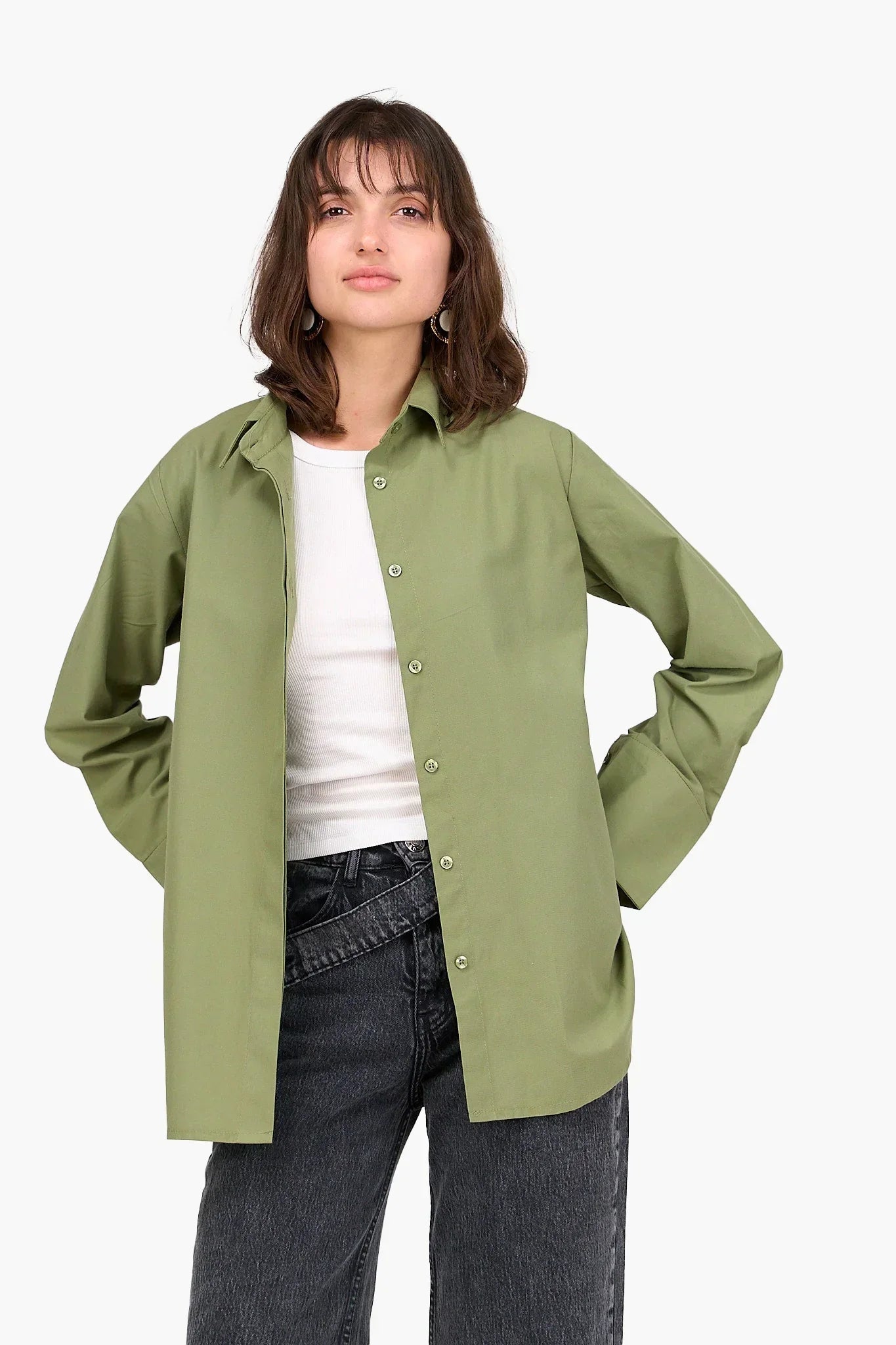 Clue - Poplin Hidden Placket Shirt 9