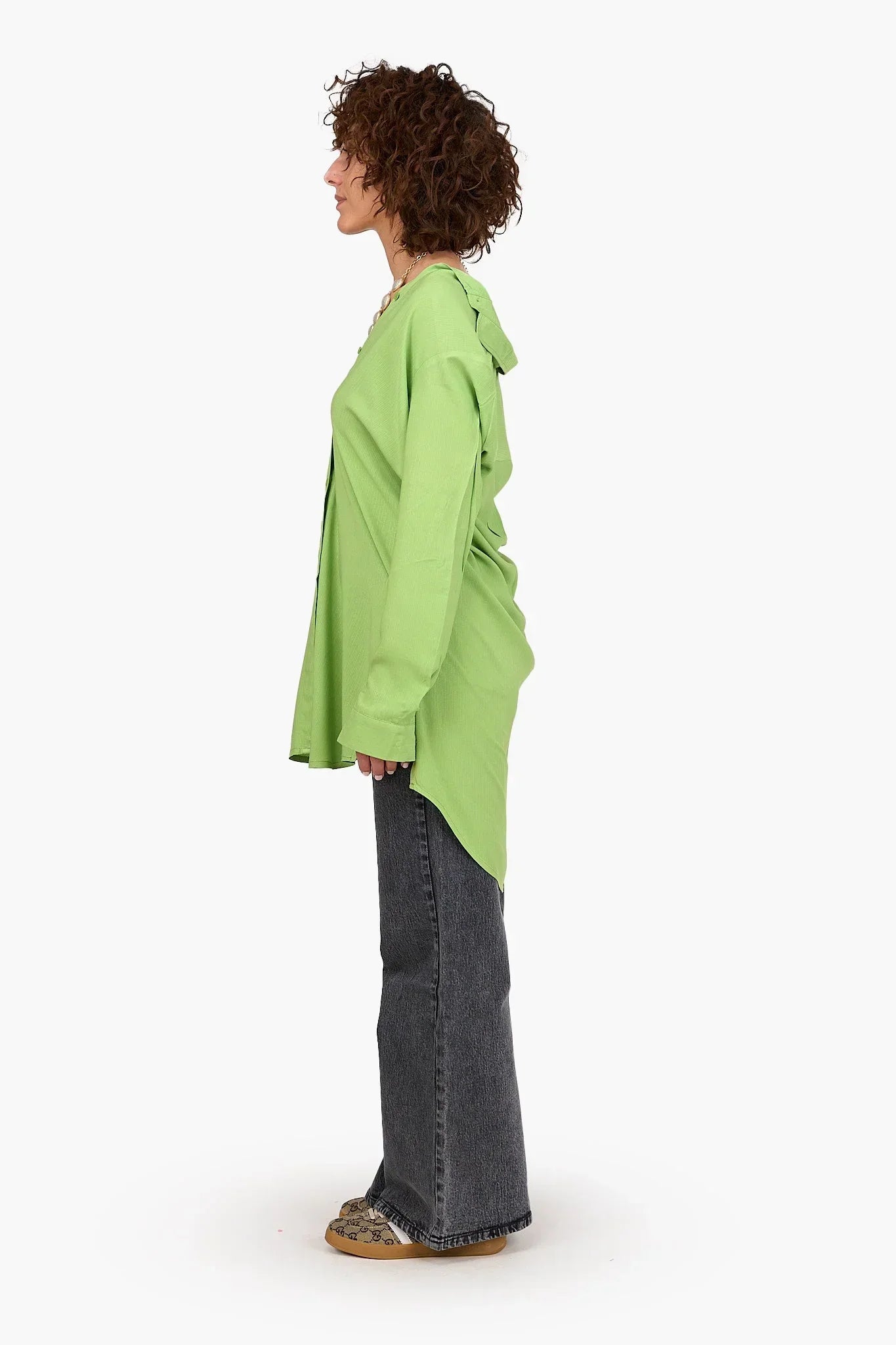 Clue - Rayon Waffle Long Shirt 5