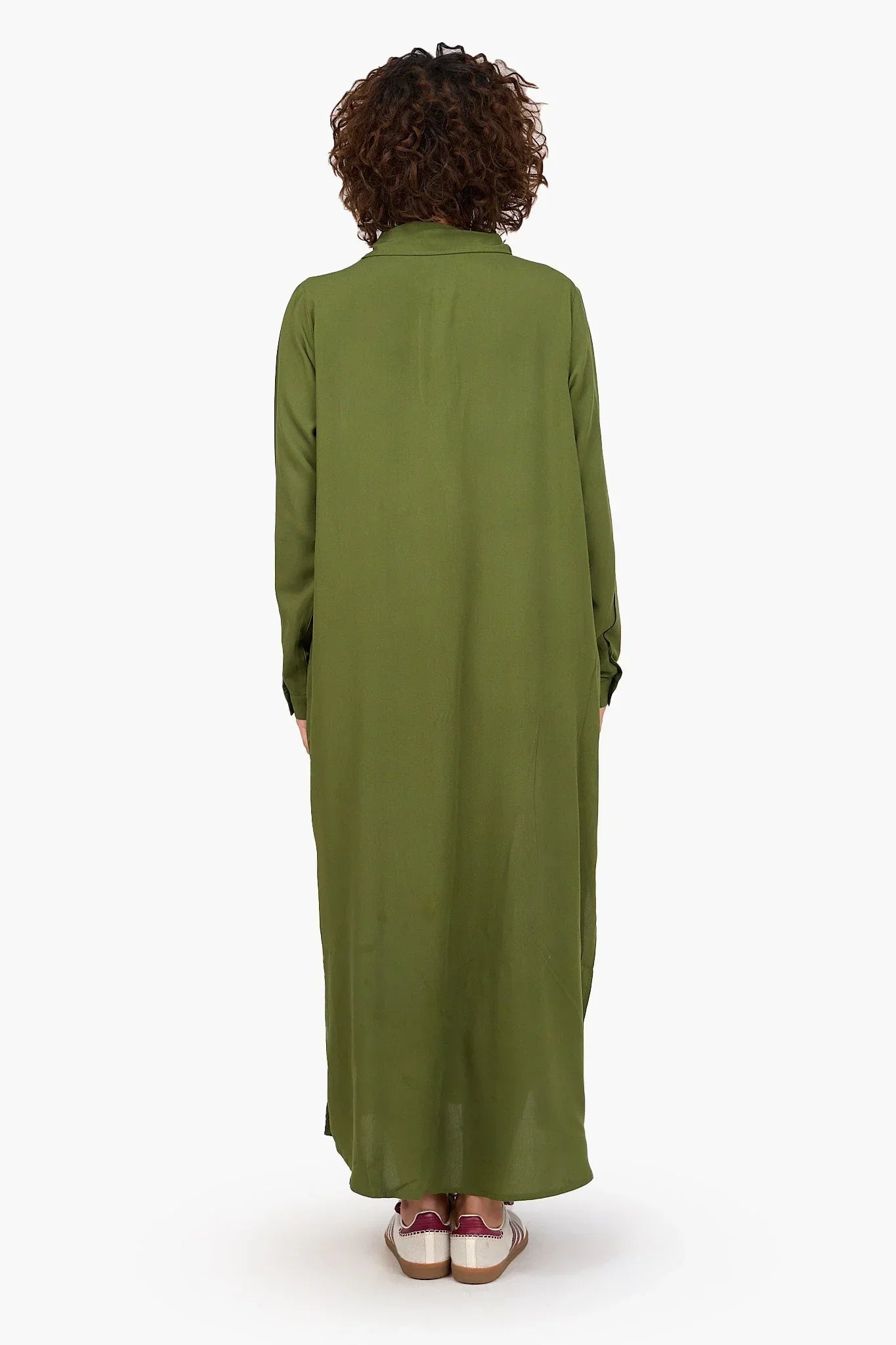 Clue - V-Collared Neck Shirt Dress 11