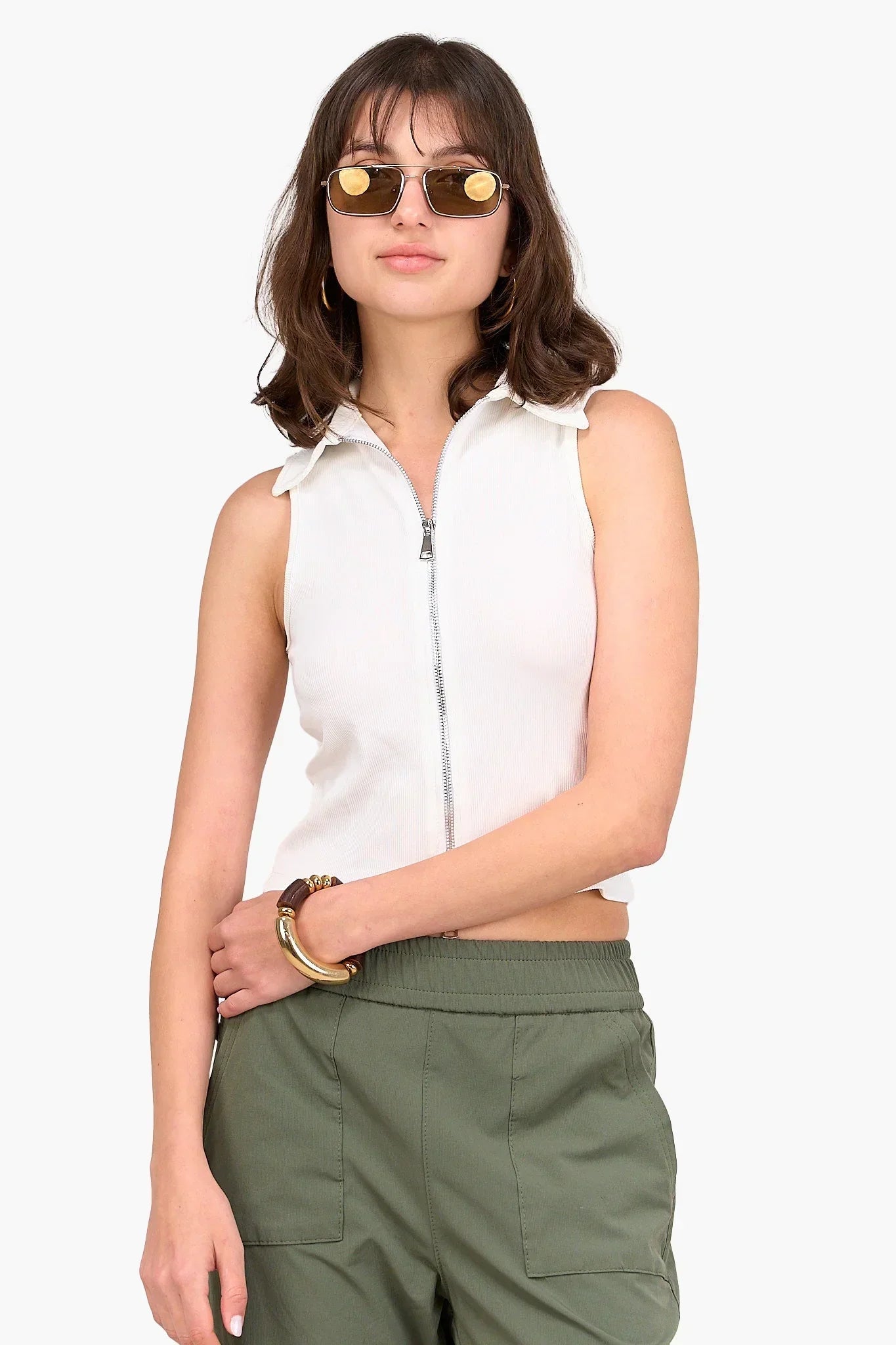 Clue - Ribbed Sleeveless Crop Top 3